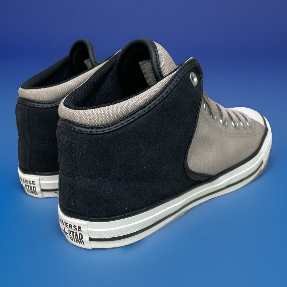 Converse CTAS High Street Mid Top Men's Size 10 Sneakers Papyrus/Black A14294C - Picture 8 of 9